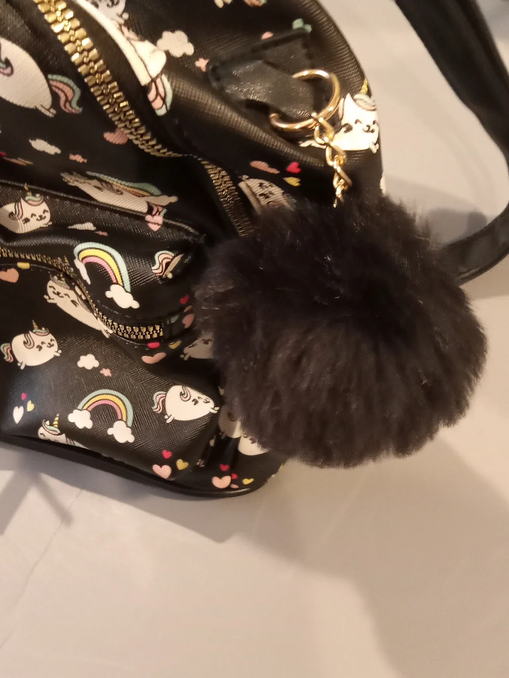 LD Pusheen Cat Unicorn Rainbow Hearts Mini Backpack
